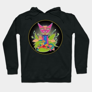 Meditation Of Cat Oriental Hoodie